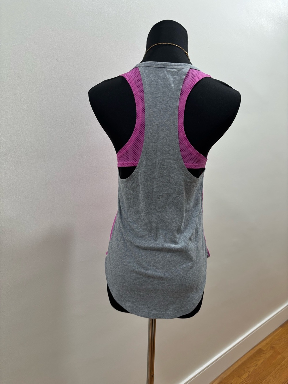 836. Under Armour Women's Gray & Pink Racerback Tank Top